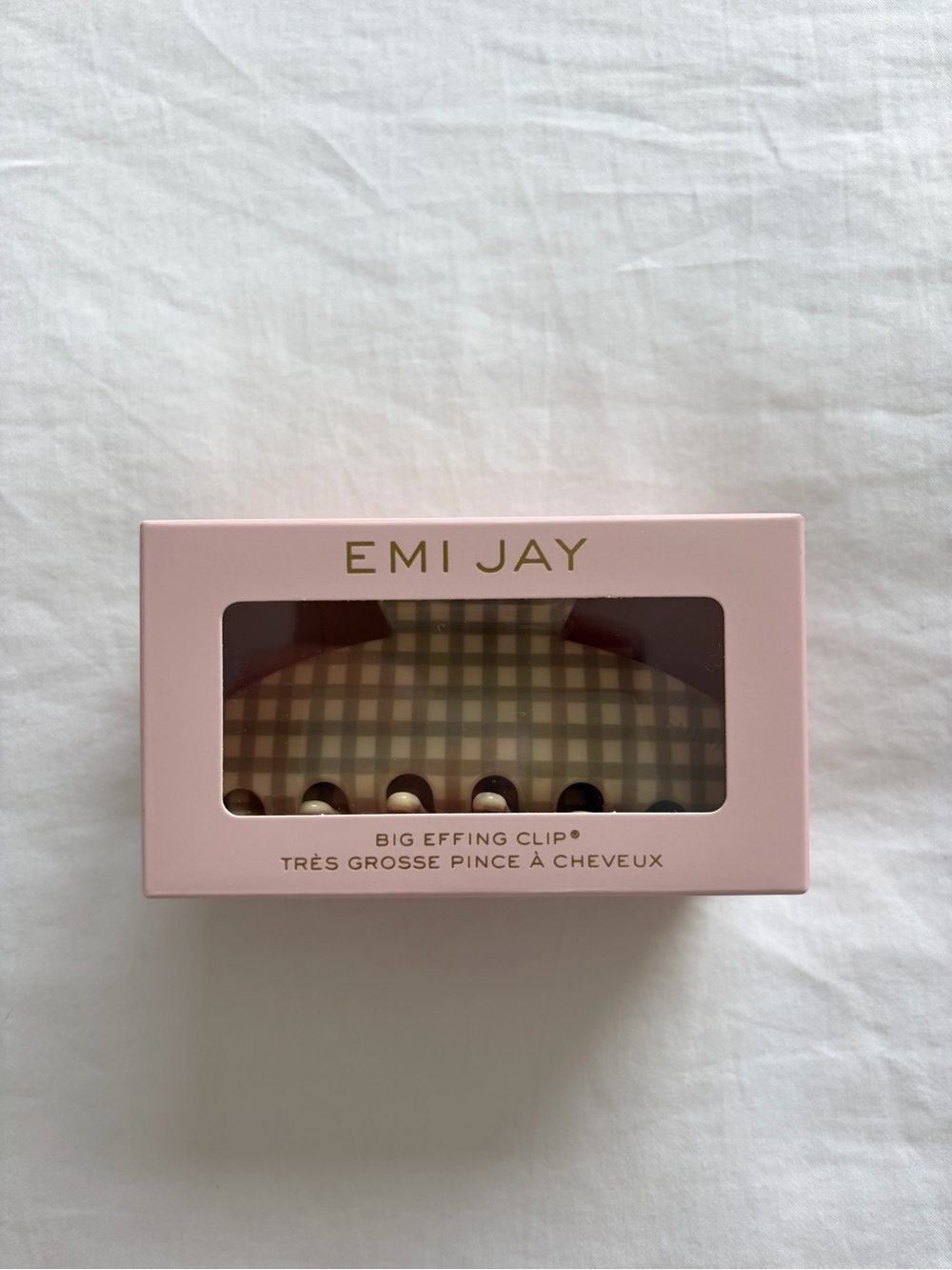 Emi Jay Big Effing Clip in Gingerbread Gingham